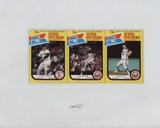 1987 Drake's Big Hitters/Super Pitchers Uncut 3-Card Panel Roger Clemens 15t0