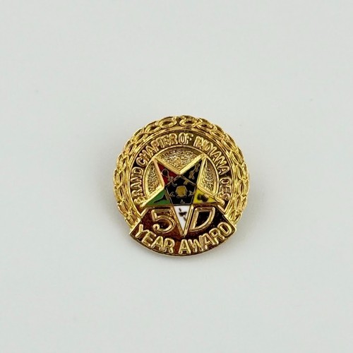 Order of the Eastern Star Grand Chapter Indiana 50 Year Pin
