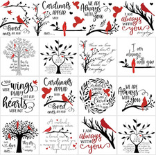 12 Sheets Christmas Rub on Transfers for Crafts and Furniture Christmas Rub on T