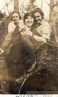 1920 "Lovers" Affectionate Women Holds in HEr Lap Lesbian int
