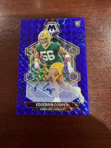 2024 Panini Mosaic Rookies Blue Prizm 39/99 Edgerrin Cooper #344 Rookie Auto RC