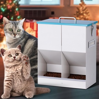 Automatic Cat Feeder Outdoor Dog Dry Food Dispenser Gravity Cat Feeder Pet Fe...