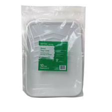 9 In. Plastic Tray Liner 10-Pack 