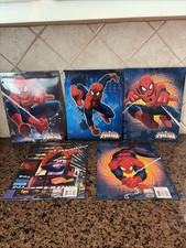 Spiderman Lot Of 10 School 2 Pocket 3 Binder School Folders Colorful