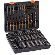 65-Piece Broken Bolt Extractor Kit | Easy Out Screw Set