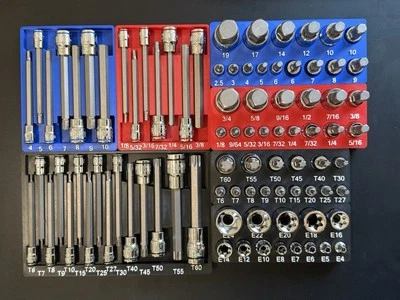 DESIGNSBYLOU Harbor Freight Quinn Master Bit Socket Set Organizer – 7-Bin System