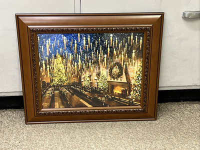 Harry Potter Great Hall Thomas Kinkade Custom Framed Print Coa B8