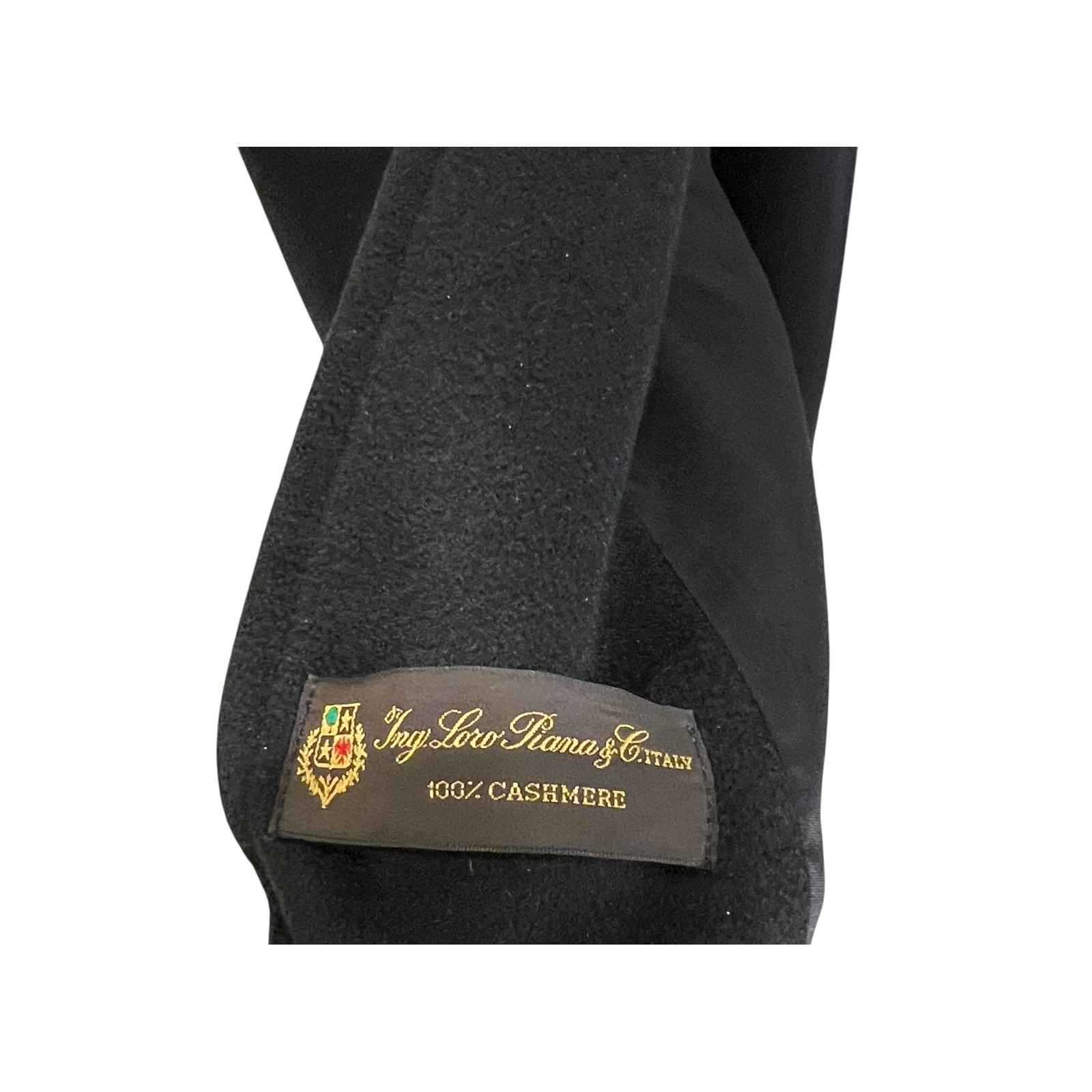 VTG Christian Dior Loro Piana 100percent Cashmere Coat 10 Black Long Overcoat image 5