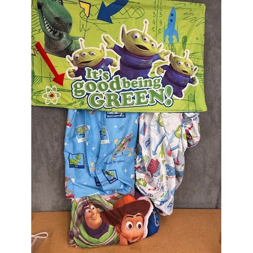 Disney Pixar Toy Story Toddler Bed Bedding Set Woody Buzz Lightyear Sheet Set