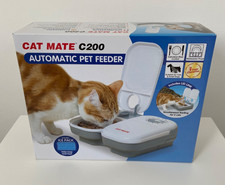 Cat Mate C200 - 2 Bowl Automatic Pet Feeder For Cats & Small Dogs. Unused/boxed.