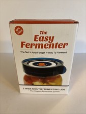 The Easy Fermenter Kit 3 Wide Mouth Lids + Oxygen Extraction System, New in Box