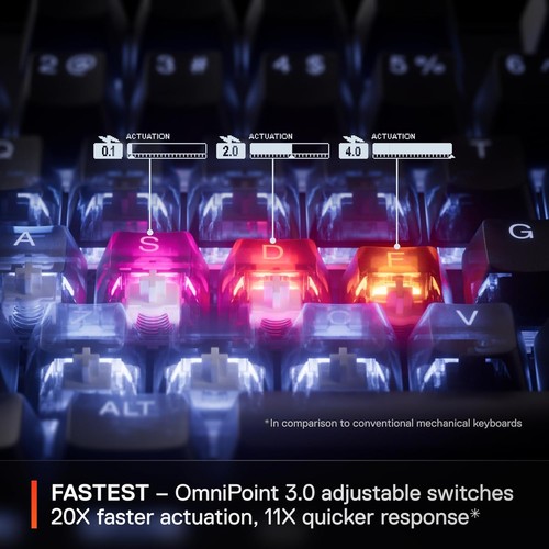 SteelSeries Apex Pro Full Size Gen 3 Wired Gaming Keyboard Certified Refurbished - Picture 5 of 6