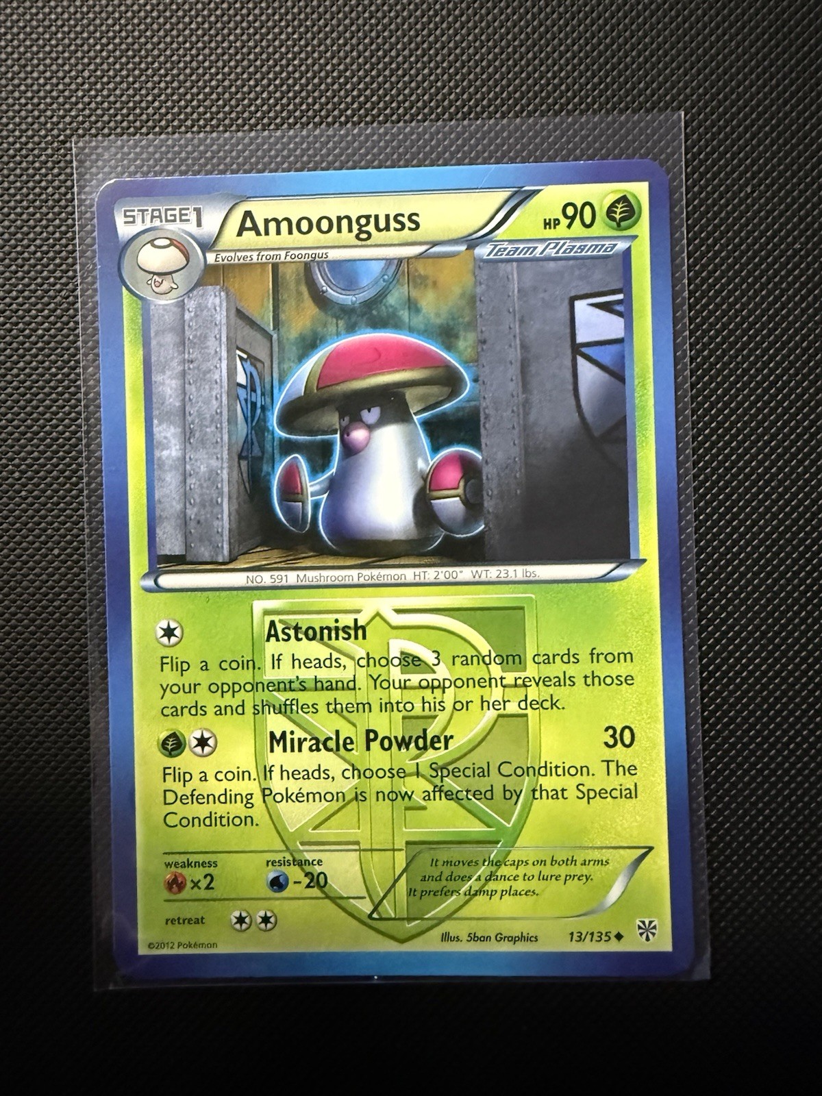 Amoonguss 13/135 Regular Uncommon English Pokemon TCG Plasma Storm LP