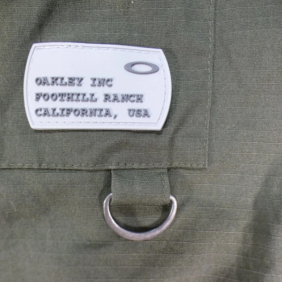 Camisa militar Oakley para hombre mediana Ripstop verde militar elástica ropa de trabajo táctica Foto 4 de 4