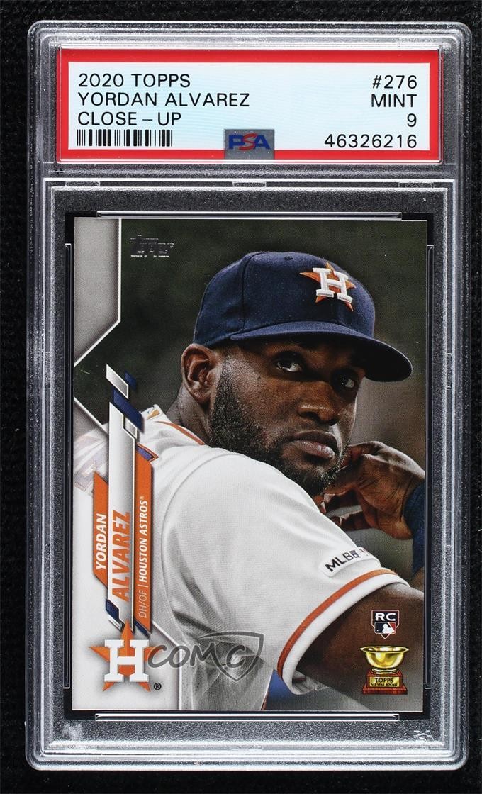 2020 Topps Photo Variation SSP (Portrait) Yordan Alvarez #276 PSA 9 MINT 1q7