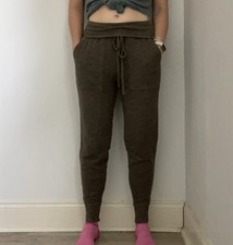 Aerie Soft Cozy Lounge Joggers XS Heathered Green Tapered Leg PJ Relaxed Pants