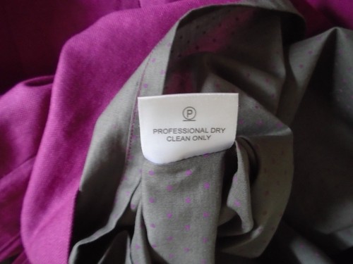 NW3 Hobbs Georgia Button Dress pomegranate purple linen wool shift Size 10 vgc - Picture 5 of 5