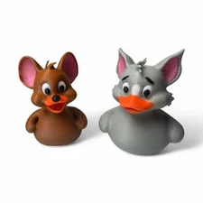 Tom & Jerry-Inspired Ducks – 3D-Printed Cartoon Cat & Mouse Duck Duo Collectible