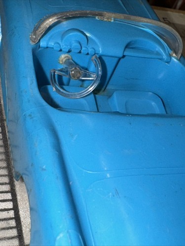 C16 PMC 1958 CHEVROLET CORVETTE CONV. PROMO FRICTION Blue Vintage 1/25 - Picture 5 of 9