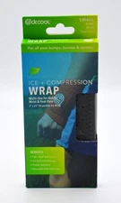 Dr Cool Ice Compression Wrap For Ankle Wrist Foot Pain Small Gray