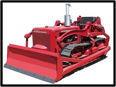 International Harvester Tractors New Metal Sign: Model T-6 Crawler Featured