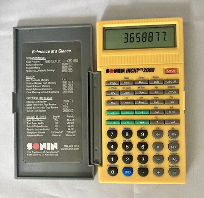 Sonin Inch Mate 2000 Scientific Calculator Model DT220 works Construction