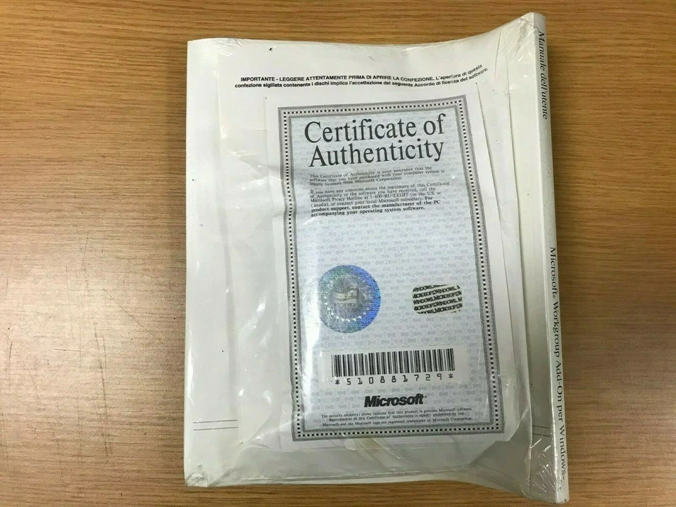 MS WORKGROUP ADD-ON PER Windows Italian/Spanish Version - Image 4 of 4