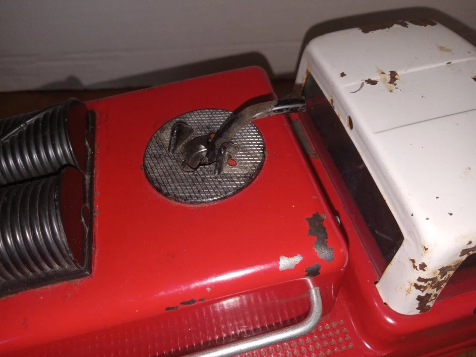 Camión de bomberos bomba Nylint de colección años 60 camión de acero prensado juguete de hojalata de 11" Foto 3 de 4