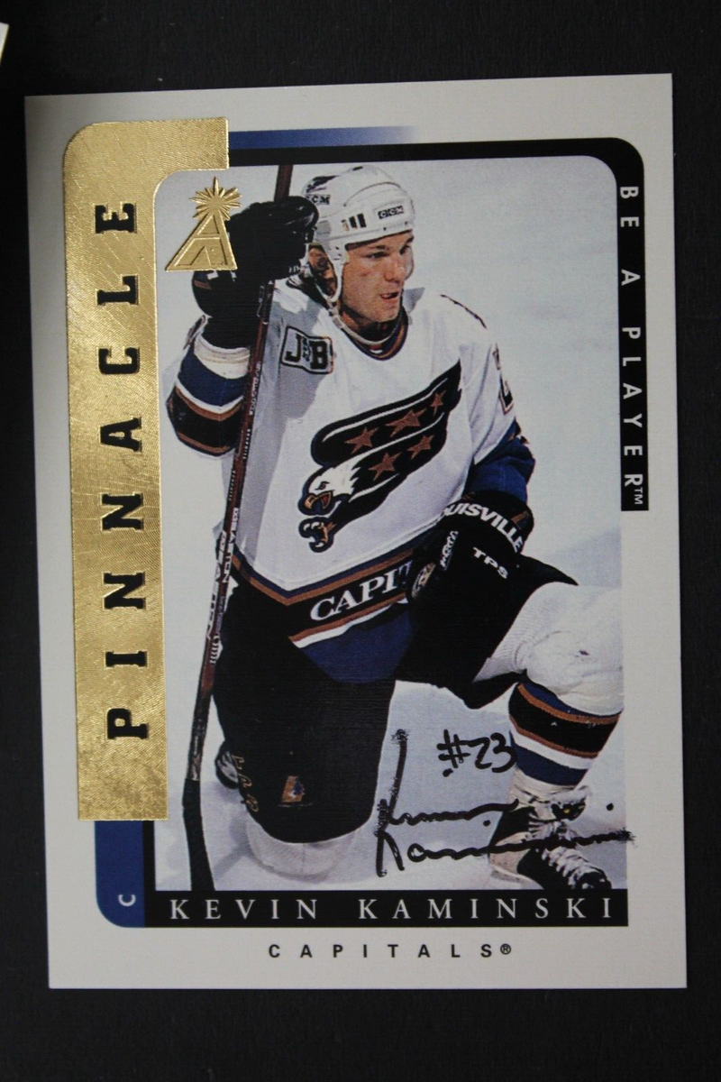 Kevin Kaminski Capitals Autographed Signed 1997 Pinnacle #86