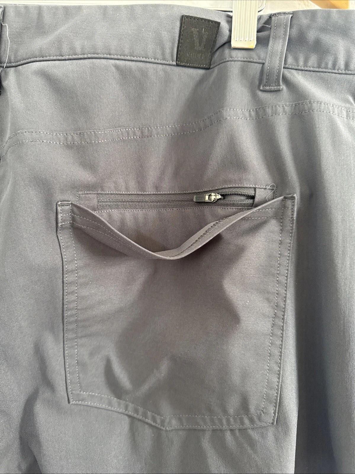 vuori meta charcoal comfort stretch 5 pocket pants