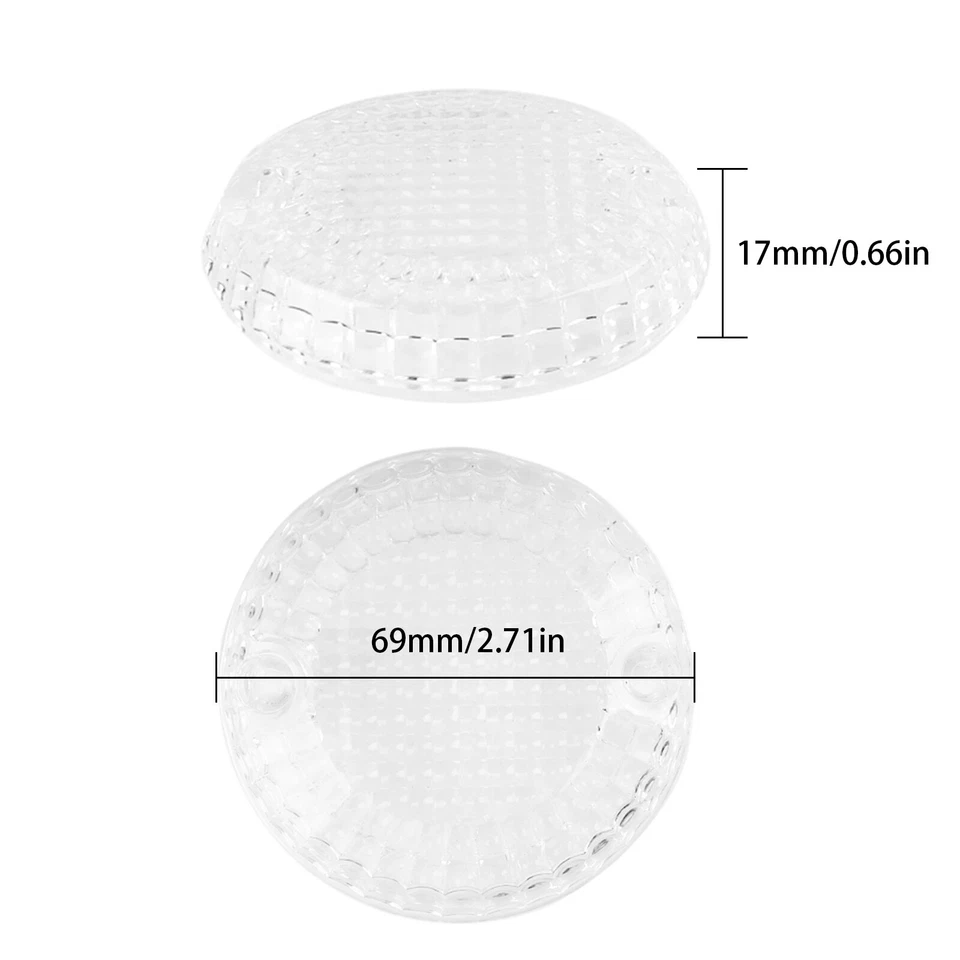 Cubierta de lente de luz de señal de giro frontal de 2 piezas para Yamaha XVS 950 SPEC BOLT 950 2013-UP Foto 2 de 4