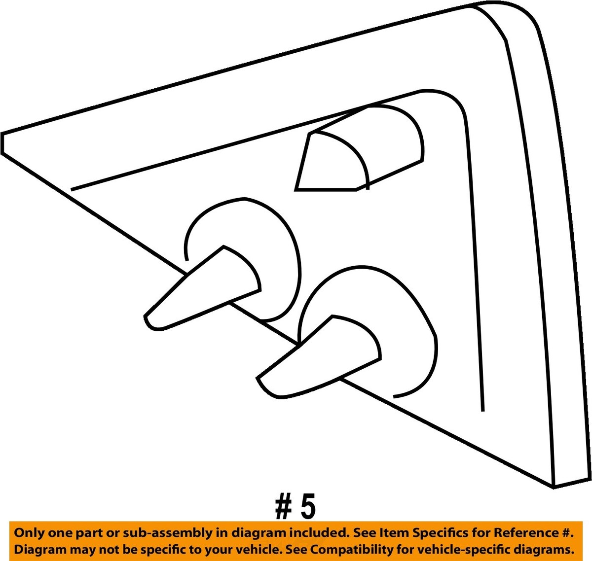 MAZDA OEM 17-18 CX-5 Front Door-Corner Molding Left KB7W6916YA | eBay