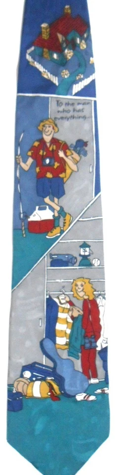 Celebrations by Hallmark Mens Silk Tie 57" X 4" "For The Man Who Has Everything" - Image 3 of 4