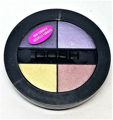 Gosh Quattro Eye Shadow Q52 Violet Night 4 Shades Applicator New Sealed Makeup