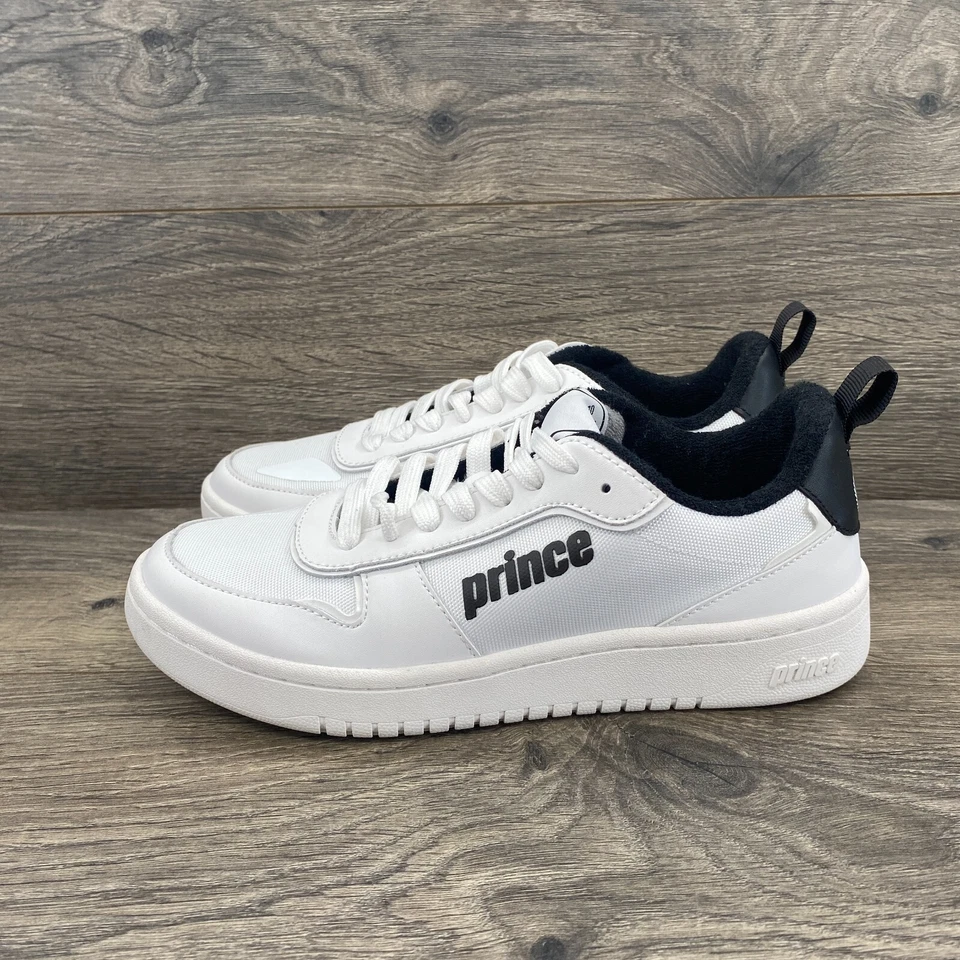 Prince Vintage Copa 883 Zapatillas bajas de cuero Zapatos para mujer Talla 6,5 Blanco Foto 2 de 4