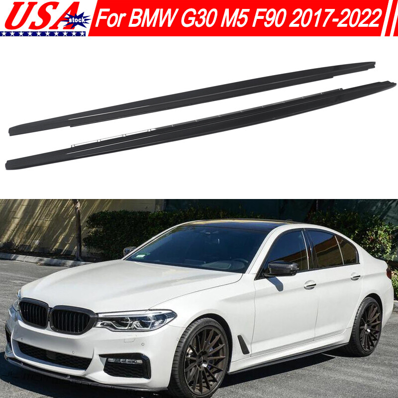For BMW G30 540i 550i F90 M5 2017-22 Side Skirts Extention Lip