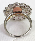 HSN Colleen Lopez Sterling Silver Pink Opal, Rhodolite & White Topaz Ring Size 6 — photo 7