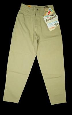 Edwin Louisiana Damen Jeans Hose Karotte 80er 90er legendär 36 W28 L28 beige NEU