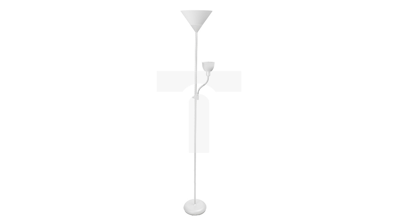 BENFICA 2 floor lamp, max 60W-E27, max 40W-E14, AC220-240V, 50/60Hz, whit /T2UK