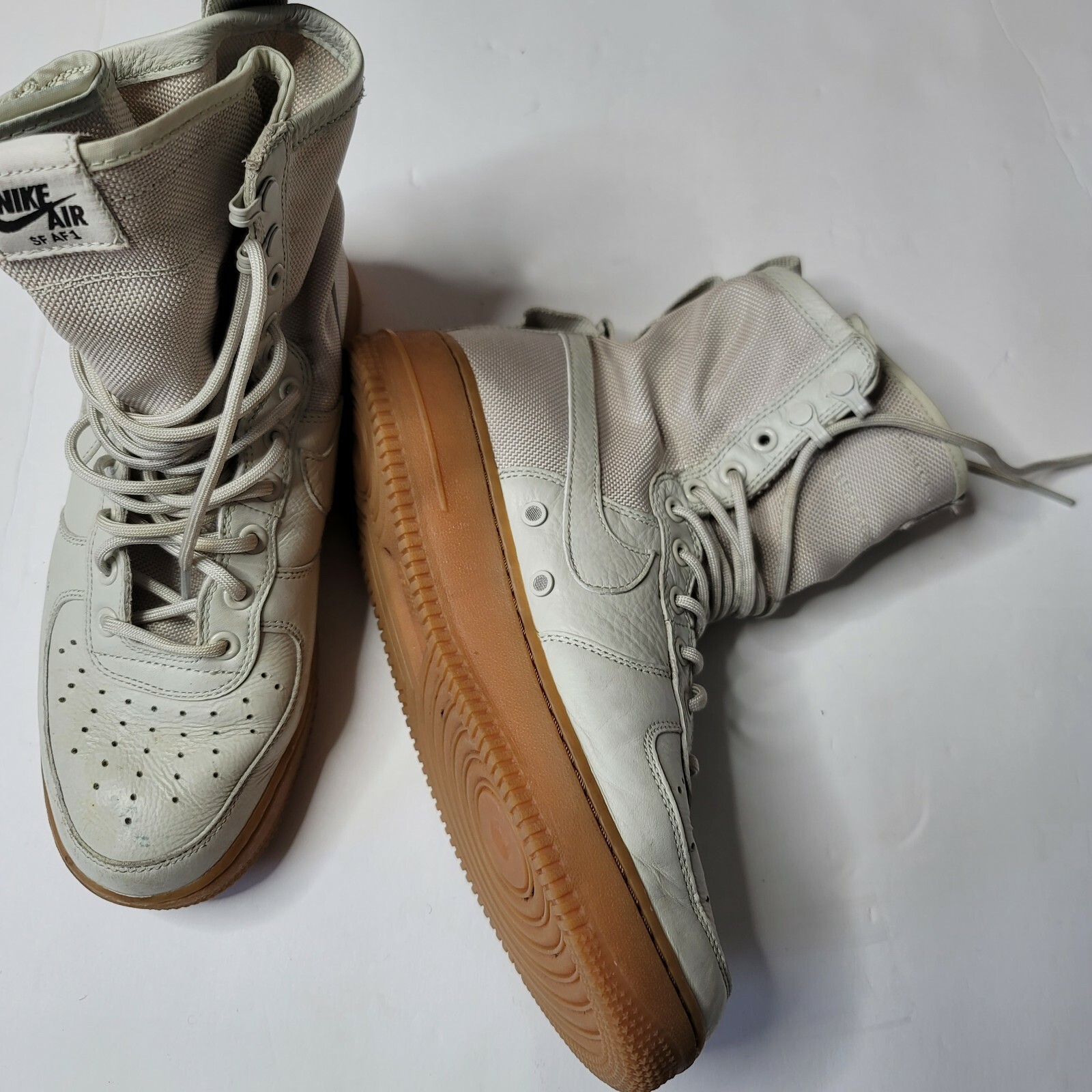 Size 7 - Nike Sf Air Force 1 High Light Bone 2017 for sale online | eBay
