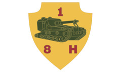 4" us marine corps howitzer 12th marines tank bumper sticker decal usa made