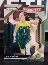 2023-24 Panini WNBA Monopoly Prizm Nika Muhl Green Rookie