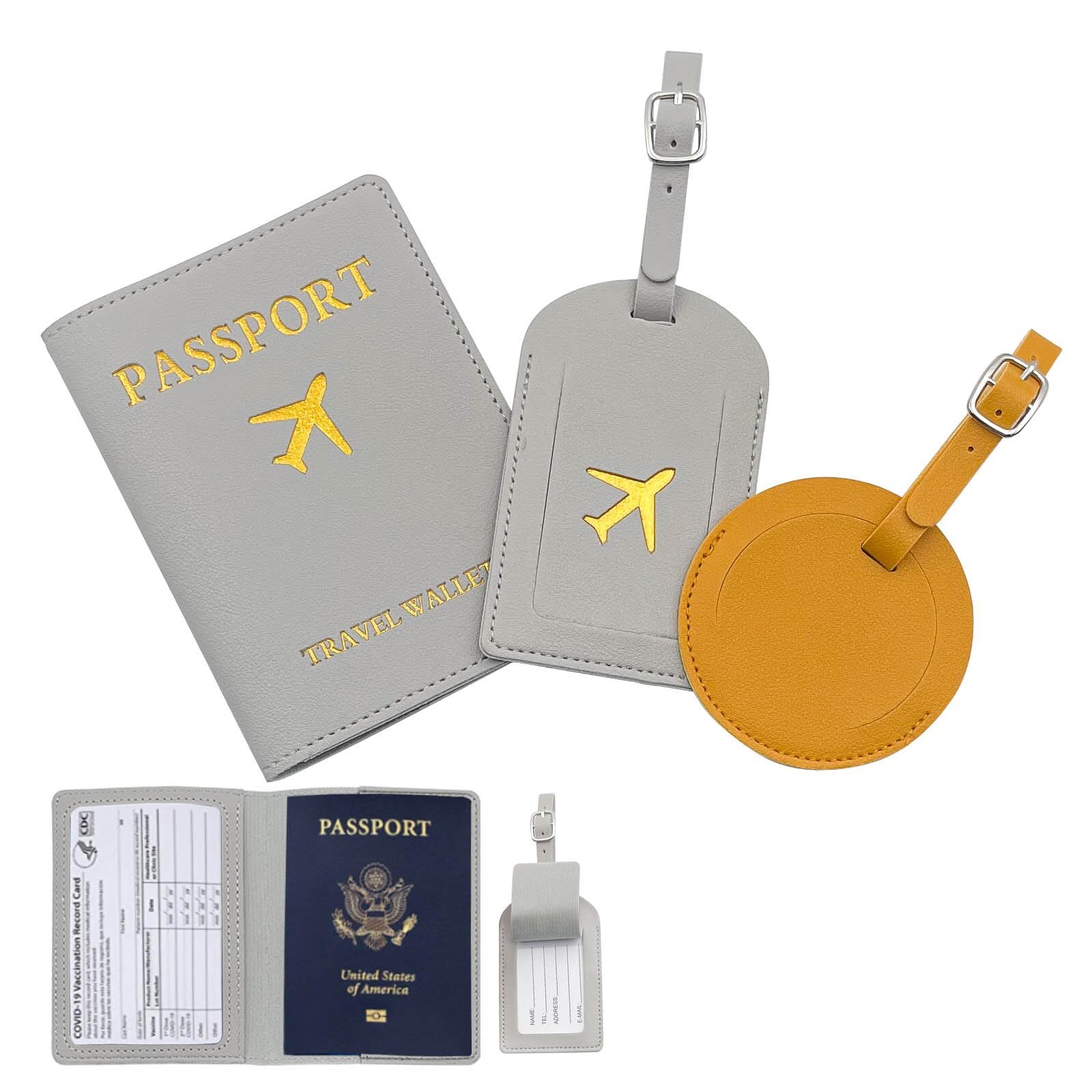 Stylish Maksdep Passport Holder with Luggage Tag Set - Best Offer-image