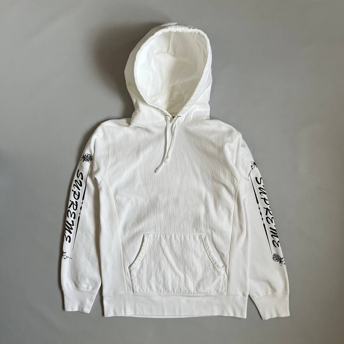 Supreme Rose White Hoodie FW16 Size M | eBay