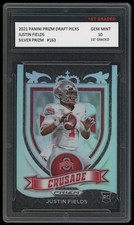 JUSTIN FIELDS 2021 PANINI SILVER PRIZM DRAFT PICKS 1ST GRADED 10 ROOKIE CARD RC