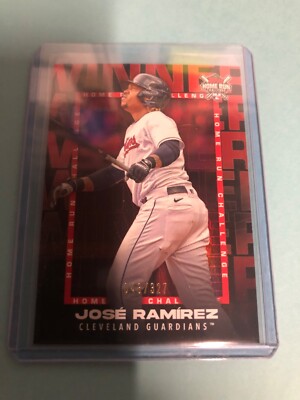 2023 Topps Jose Ramirez Home Run Challenge #HRCW-20 Winner Prize Card July /327