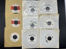 Lot of 9 Johnny Stewart 45 RPM Records Game Callers Calls, Lot 1