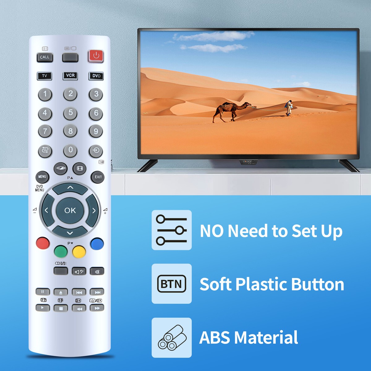 New CT-90126 Remote Control For Toshiba TV VCR DVD 32WL48 27WL56