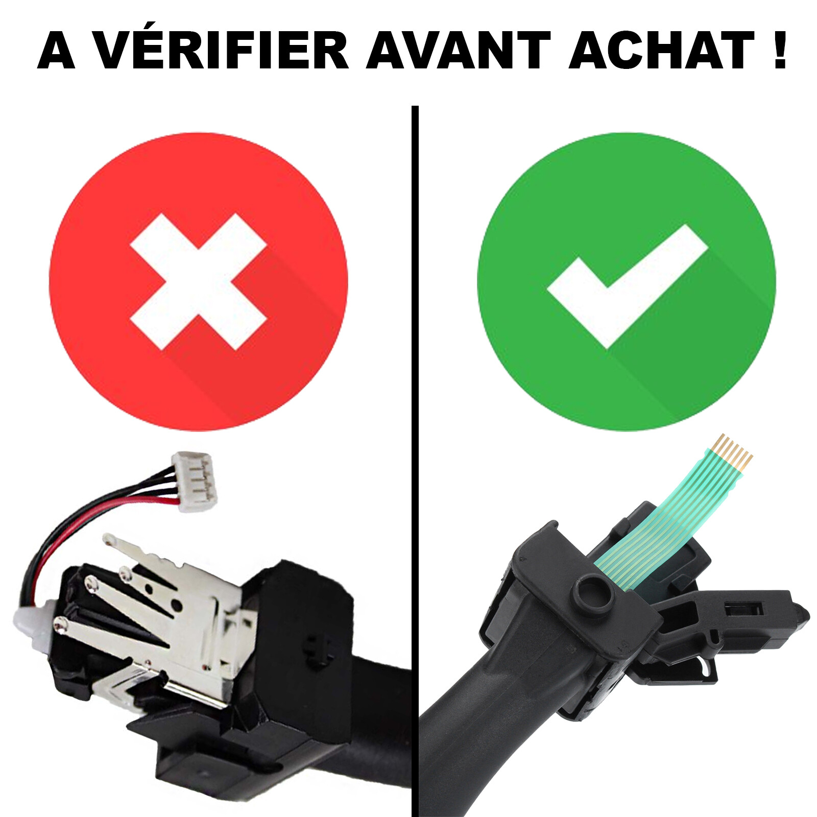 Commodo clignotant COM2000 pour Peugeot 206 et 307 avec commande de phares - 2