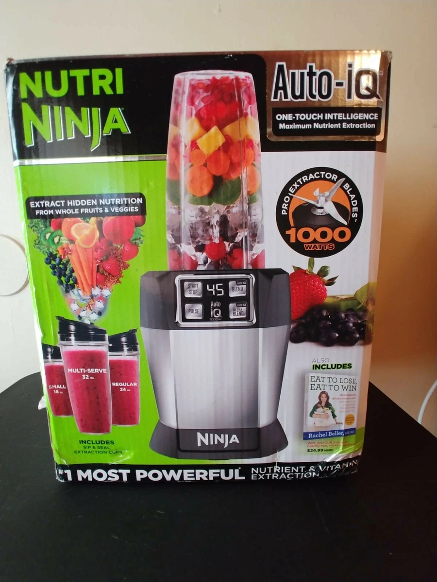 NINJA Nutri Auto iQ 24 oz. 3-Speed Black High Speed Single Serve